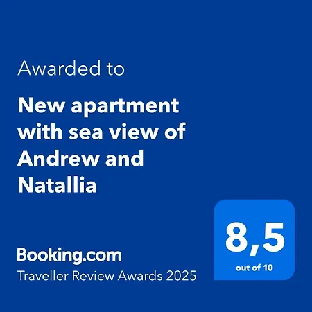 Apartment New With Sea View Of Andrew And Natallia *